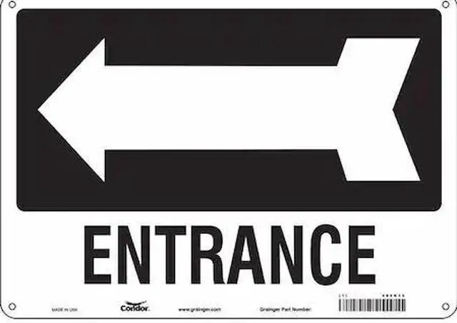 Main image of CONDOR 480K35 Safety Sign,14" Wx10" H,0.032" Thickness