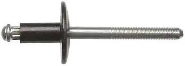 Main image of ZORO SELECT 4002PK Blind Rivet, Flanged Head, 25 PK