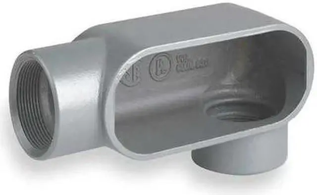 Alt view image 2 of 3 - HUBBELL KILLARK LL57 Conduit Outlet Body,Iron,LL,1-1/2 In.