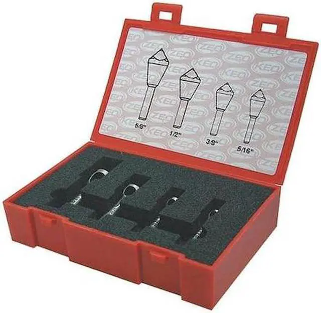 Alt view image 2 of 2 - KEO 919-000-233 ZErO Flute Set 90 deg 5/16" - 5/8" 4 pcs CO