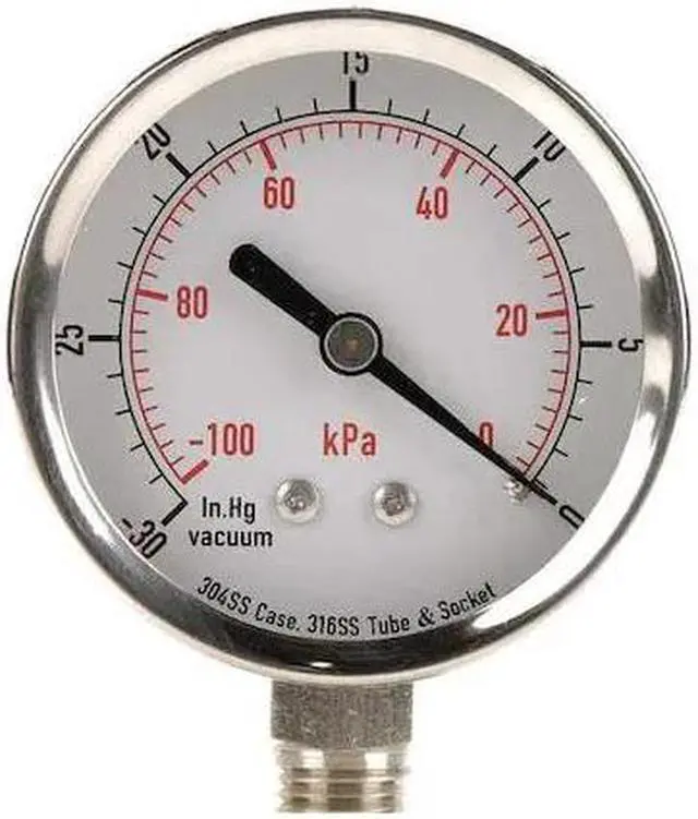 Main image of ZORO SELECT 4FML8 Vacuum Gauge,Test,2-1/2 In