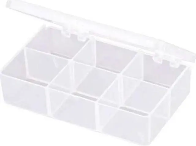 Alt view image 2 of 2 - FLAMBEAU T220 Compartment Box with 6 compartments, Plastic, 1 3/16 in H x 2-5/8