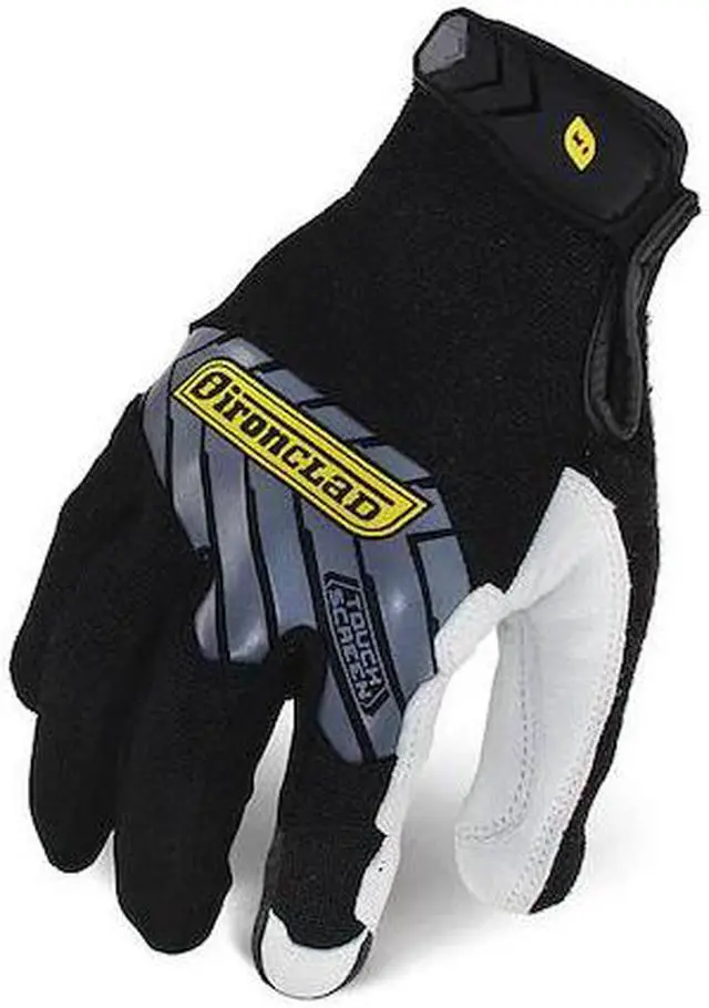 Main image of IRONCLAD IEX-MPLW-06-XXL Mechanics Touchscreen Gloves, Black/White, 2XL, PR