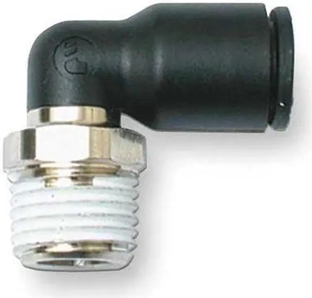 Alt view image 2 of 2 - LEGRIS 3109 08 17 Male Elbow,Tube 8mm,Pipe 3/8 In,PK10