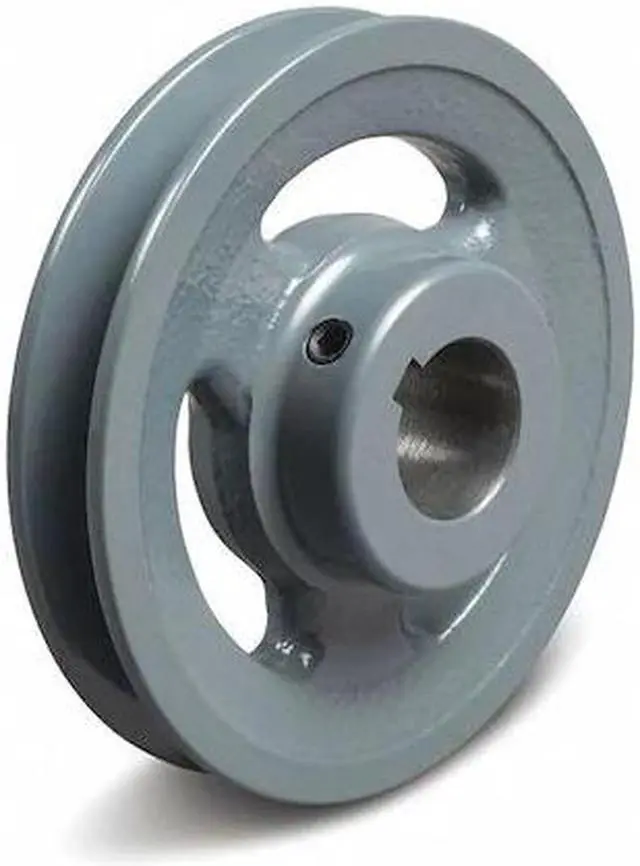 Alt view image 3 of 3 - ZORO SELECT BK5234 3/4 in Fixed Bore 1 Groove V-Belt Pulley 4.95 in OD