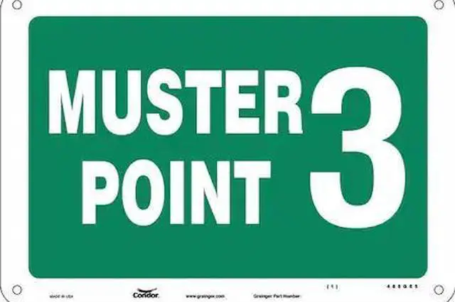 Main image of CONDOR 485G65 Safety Sign, 7 in Height, 10 in Width, Aluminum, Vertical