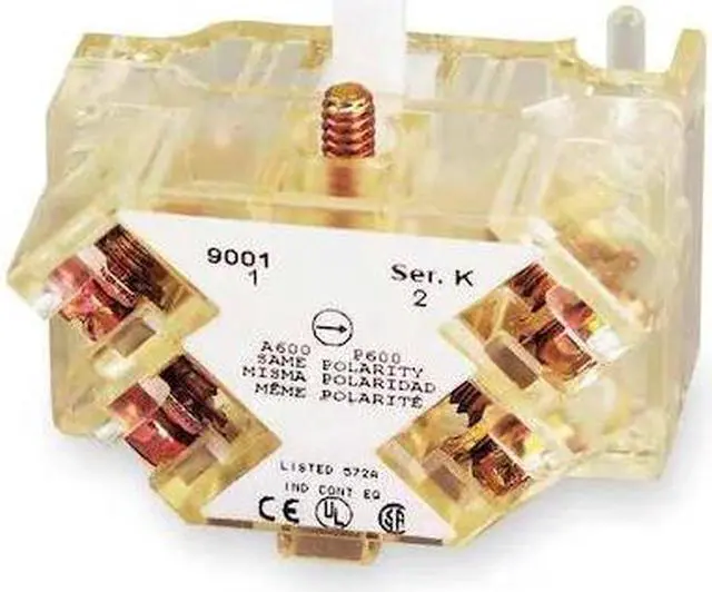 Main image of SCHNEIDER ELECTRIC 9001KA41 Contact Block,1NC/1NO,30mm