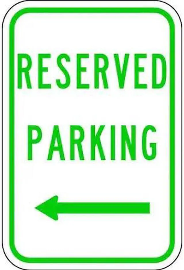 Main image of LYLE RP-059-12HA Reserved Parking Sign, 12" W, 18" H, English, Aluminum, Blue,