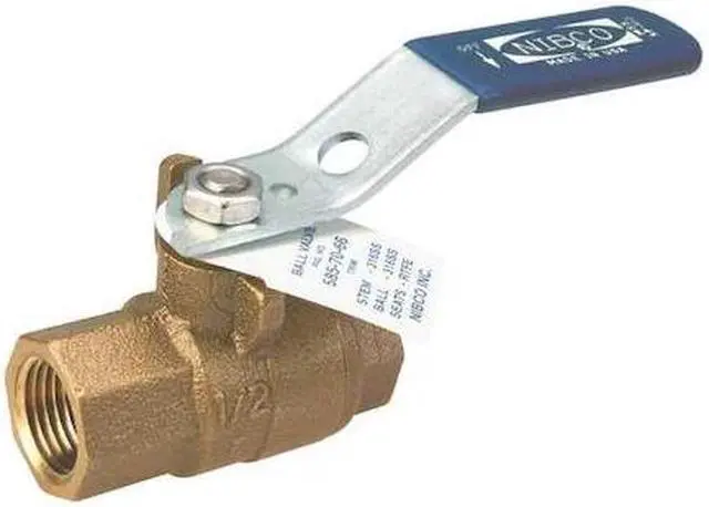 Alt view image 2 of 2 - NIBCO T5857066 1-1/2 1-1/2" FNPT Bronze Ball Valve Inline