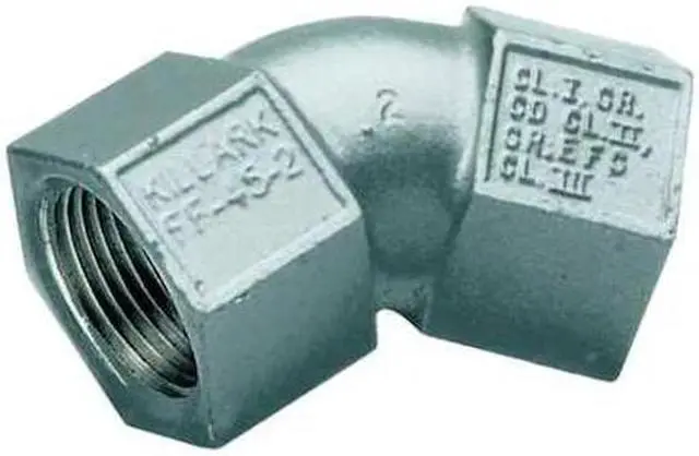Alt view image 3 of 3 - HUBBELL KILLARK FF-45-2MWW IMC 45 Deg Elbow, 3/4 in, Threaded, Iron, Powder