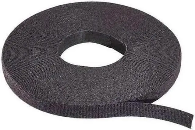 Alt view image 2 of 2 - Rip-tie Hook-and-Loop Cable Tie Black  Nylon/Polyethylene  W-75-PRL-BK