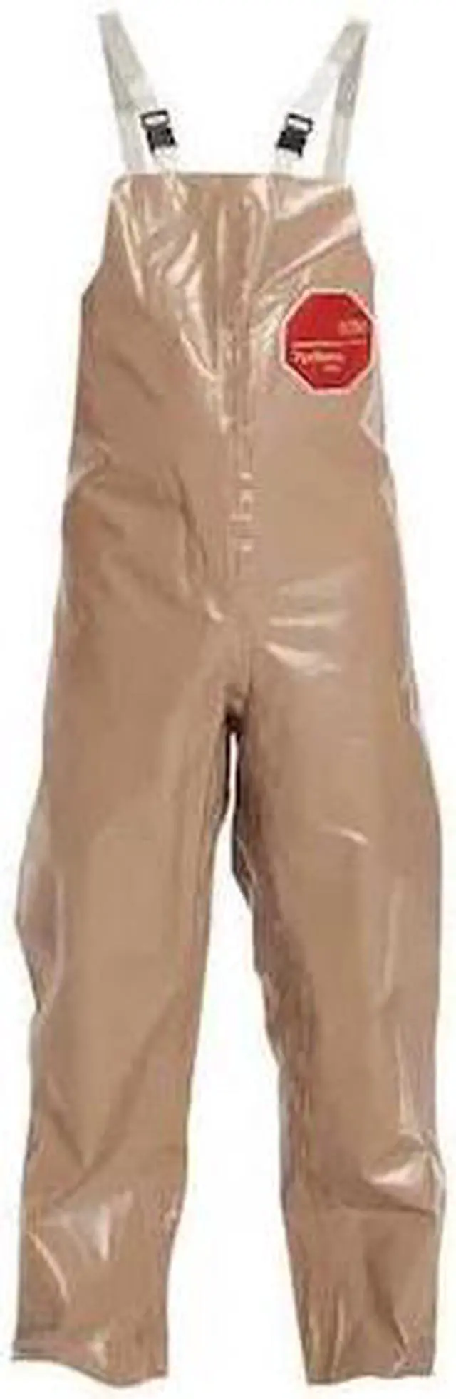Alt view image 2 of 3 - Unisex Bib Overall, Lining Material: Non-Woven Polypropylene, Inseam: 30", Tan
