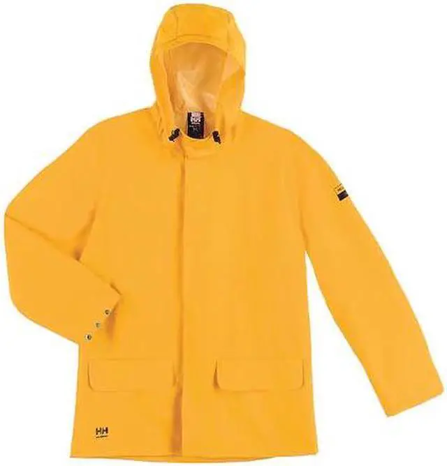 Main image of HELLY HANSEN 70129_310-XL Rain Jacket,PVC/Polyester,Yellow,XL