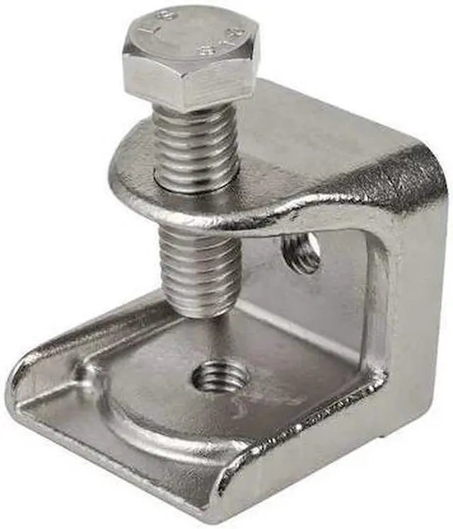 Alt view image 2 of 2 - Beam Clamp, 1/2" Nominal Conduit/Pipe/Threaded Rod, 1-37/64" Jaw Opening, 1 EA