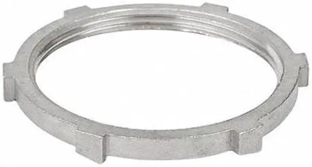 Main image of CALBRITE S64000LN00 IMC Locknut, 4 in, Threaded, 316 Stainless Steel, Polished