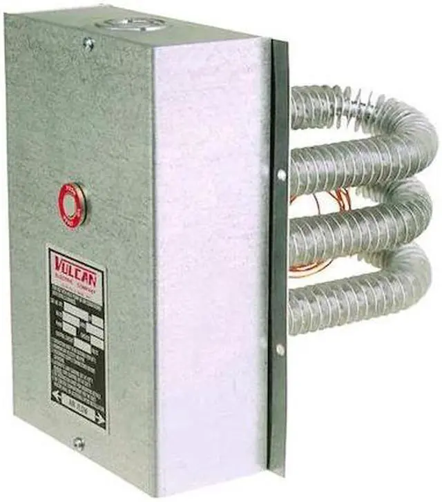 Alt view image 2 of 2 - VULCAN VFT38-3B Finned Tubular Air Duct Heater,240V