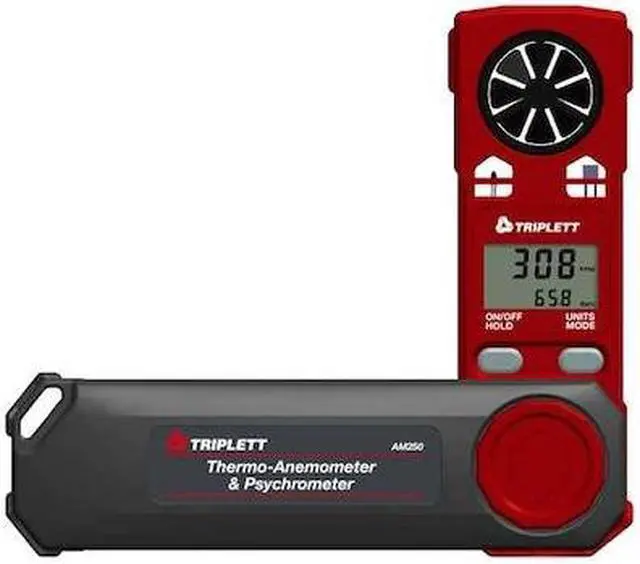 Main image of TRIPLETT AM250 Anemometer, 216 to 3,936fpm, 122 to 122F