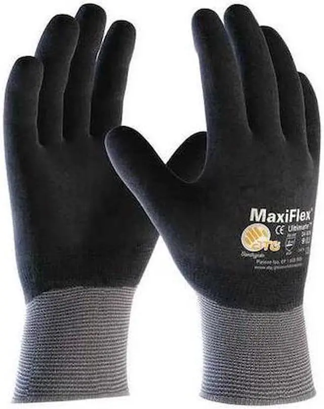 Main image of PIP 34-876/S Coated Gloves, Microporous Nitrile, Foam, Full, 4 Abrasion Level,