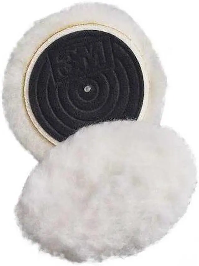 Alt view image 2 of 2 - 3m Buffing Pad,  Diameter 3",  Thickness 15/16" White  Wool  85084