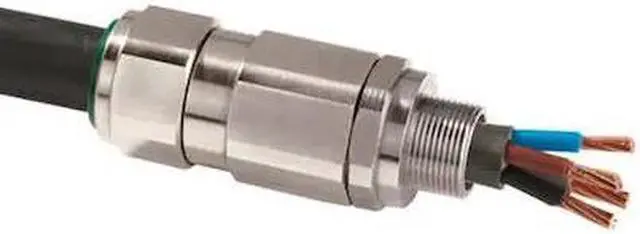 Alt view image 2 of 2 - APPLETON ELECTRIC 63ST32005 Cable Connector,2 in.,Straight,Silver