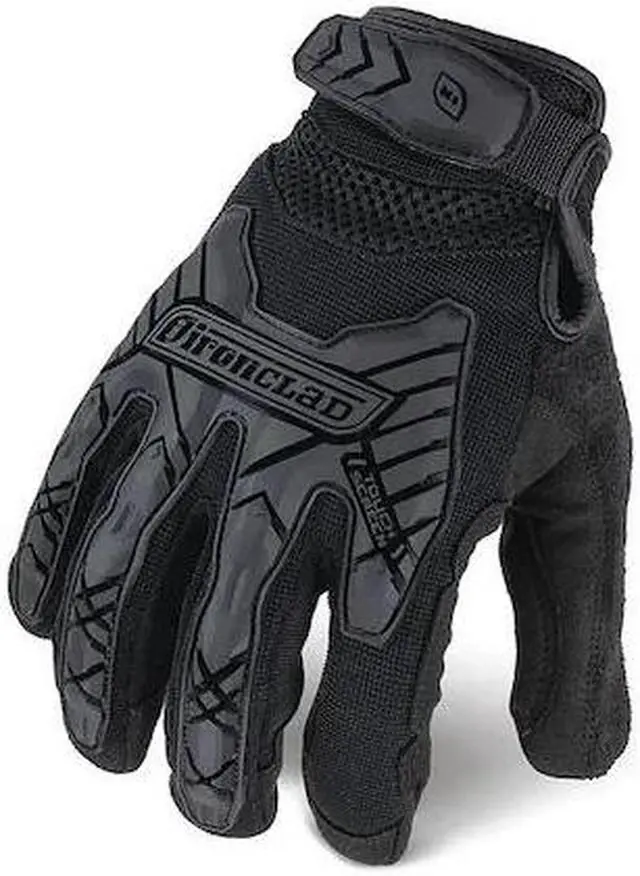 Main image of IRONCLAD PERFORMANCE WEAR IEXT-IBLK-01-XS Tactical Glove,Size XS,9" L,Black,PR
