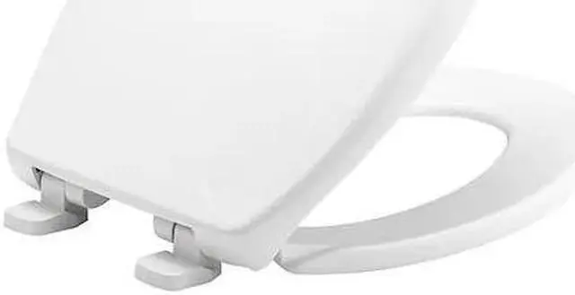 Alt view image 3 of 5 - BEMIS 7900TDGSL Toilet Seat With Cover, Plastic, Elongated, White