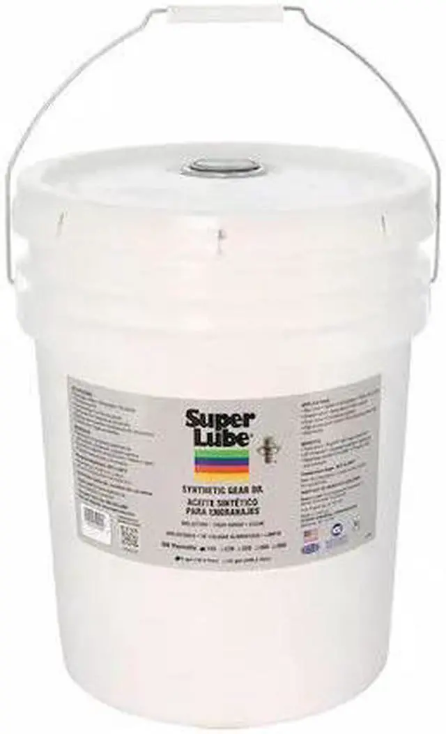 Alt view image 2 of 2 - SUPER LUBE 54105 5 gal. Gear Oil Pail, 150 ISO Viscosity, 85W SAE, Translucent