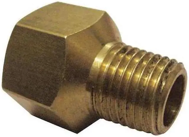Main image of ZORO SELECT 6AYX8 3/8" FNPT x 1/4" MNPT Brass Reducing Adapter 10PK