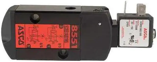 Alt view image 2 of 2 - ASCO SC8551A001MS 120V AC Anodized Aluminum Pilot Solenoid Valve, Universal,