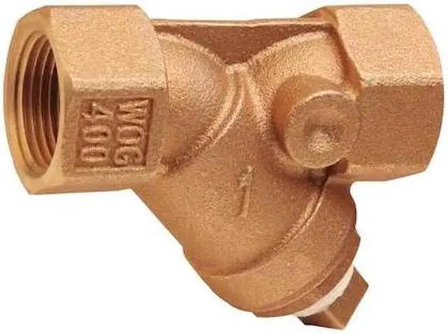 Main image of ZORO SELECT 6NPX5 Y Strainer, 2-1/2" Pipe, FNPT x FNPT, Bronze, 300 psi at 210