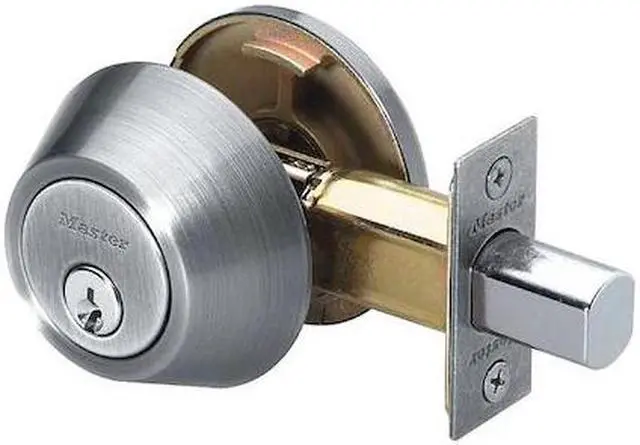 Alt view image 2 of 2 - Master Lock Heavy-Duty QDB2-Series Deadbolt, Single-Cylinder, Different