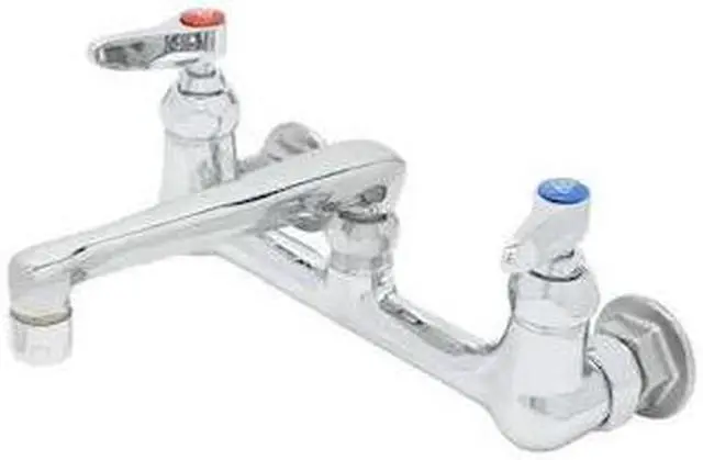 Main image of T&S BRASS B-0230-01 Low Arc Laundry Sink Faucet, Manual, 8" Mount, 2 Hole