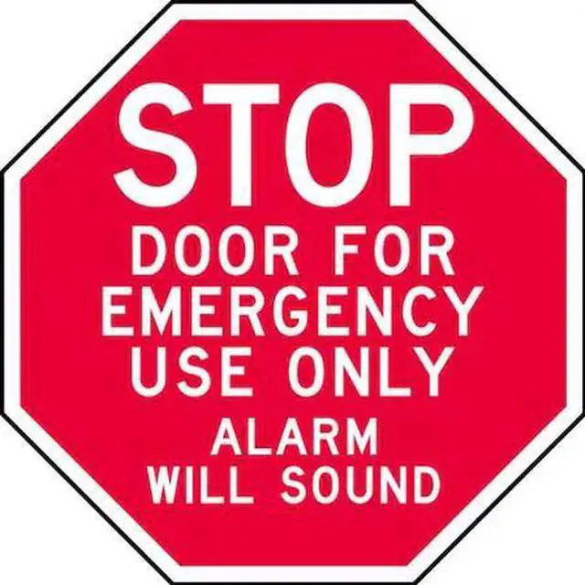 Main image of LYLE ST-017-6HA Emergency Exit Sign,6" x 6",Aluminum, 6 in W, 6 in H, Aluminum,