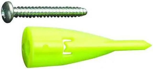 Alt view image 2 of 6 - WALLCLAW ANCHORS PCK-WC25-YS WallClaw Anchors Wall Anchor, 2" L, Plastic, 60