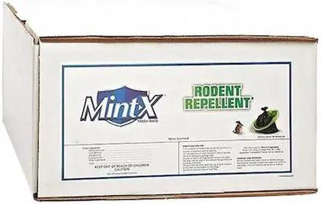 Alt view image 2 of 2 - MINT-X MX3858XHB 60 gal Rodent-Repellent Recycled Trash Bags, 38 in x 58 in,