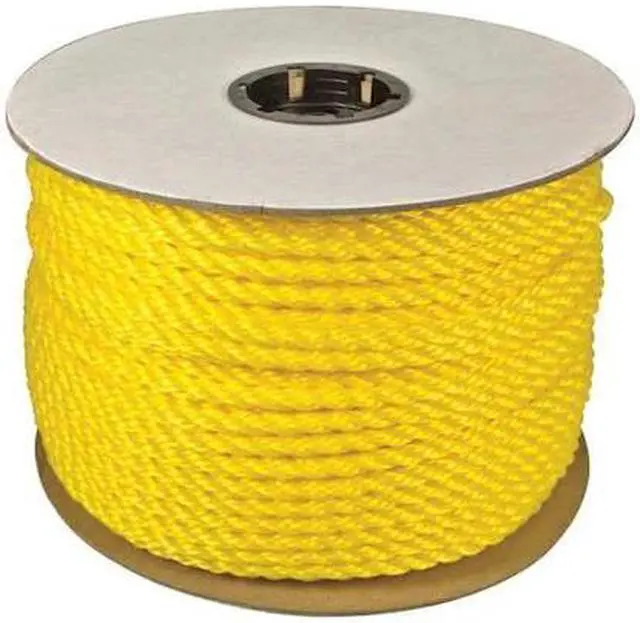 Main image of ZORO SELECT 300080-00600-111 Rope,Polypropylene,1/4in Dia,600ft,105lb