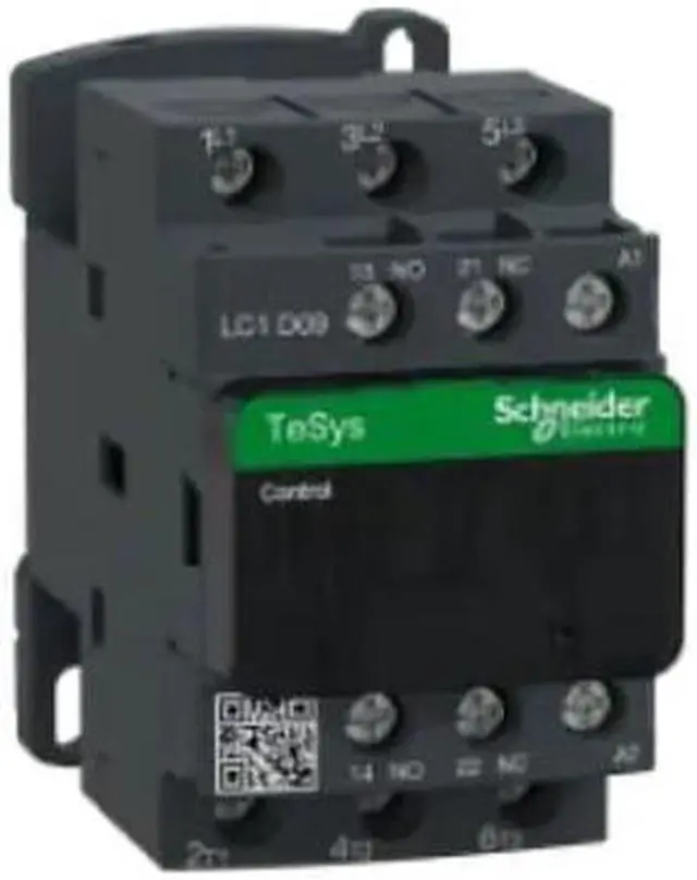 Alt view image 4 of 8 - SCHNEIDER ELECTRIC LC1D09G7 IEC Magnetic Contactor, 3 Poles, 120V AC, 9 A,