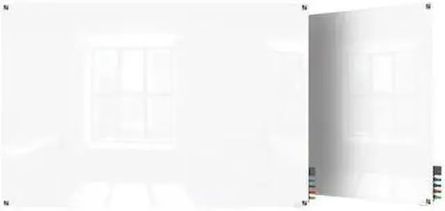 Alt view image 7 of 13 - Ghent Harmony Magnetic Glass Whiteboard with Square Corners 2'H x 3'W White
