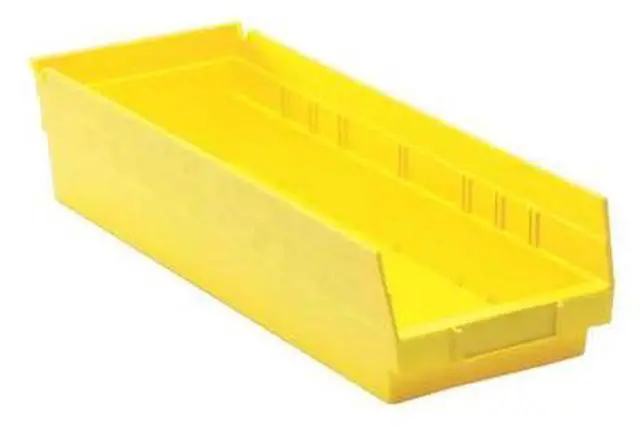 Alt view image 2 of 6 - QUANTUM STORAGE SYSTEMS QSB104YL Yellow Shelf Bin, 17-7/8"L x 6-5/8"W x 4"H