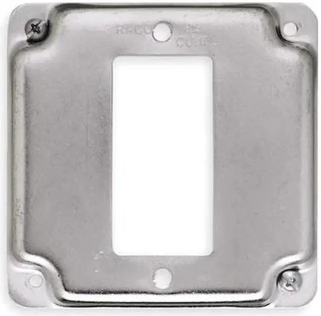 Alt view image 2 of 10 - Raco Electrical Box Cover,Square,GFCI,1Gang  808C