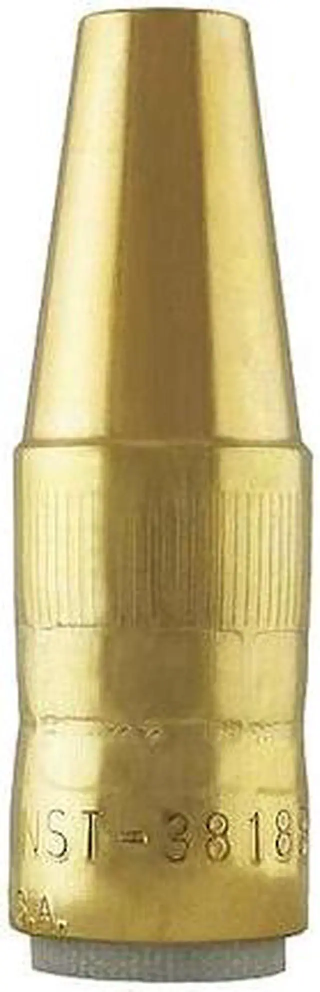 Alt view image 4 of 4 - Bernard BERNARD Brass Tapered MIG Welding Nozzle  NST-3818B