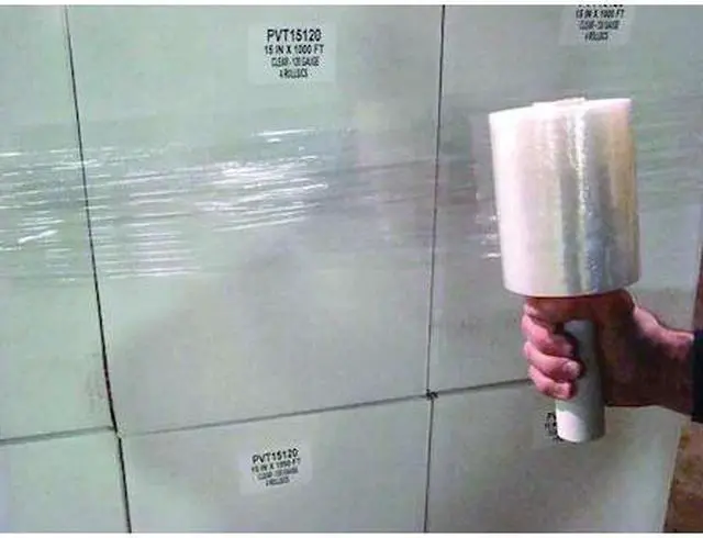 Main image of ZORO SELECT 15A909 Hand Stretch Wrap 5" x 1000 ft., Cast Style, Clear