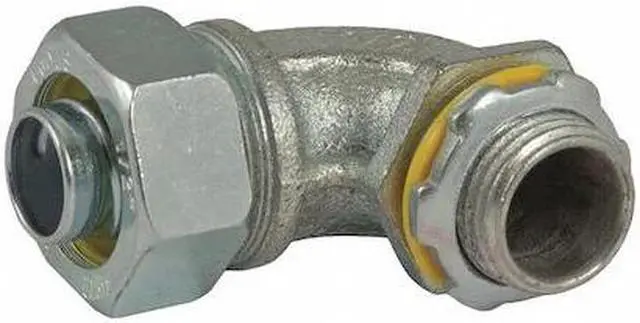 Alt view image 3 of 3 - RACO 3424 Conduit Fitting Connector, 1 in, Liquid-Tight, Steel, Electro Zinc