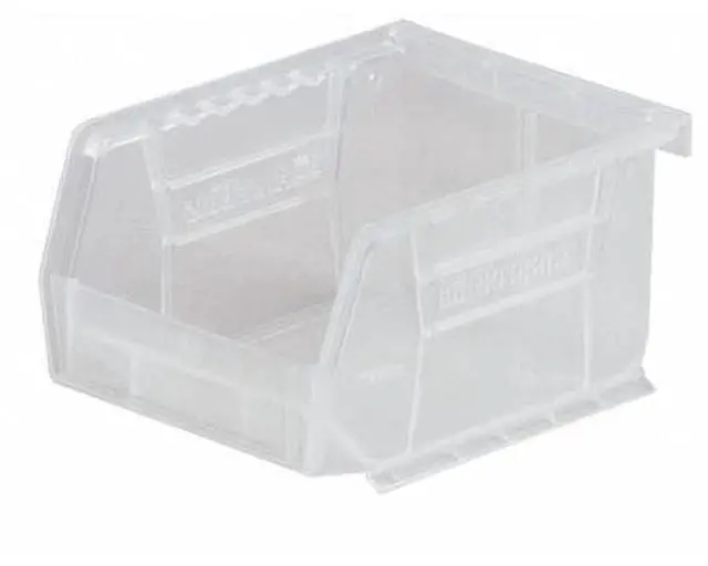 Alt view image 2 of 2 - AKRO-MILS 30270SCLAR Hang & Stack Storage Bin, Plastic, Clear, 11 in H, 16 1/2