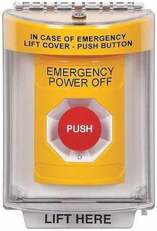 Alt view image 2 of 3 - SAFETY TECHNOLOGY INTERNATIONAL SS2231PO-EN Emergency Power Off Push