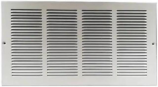 Main image of ZORO SELECT 4MJR7 Return Air Grille 9.75 X 25.75, White, Steel