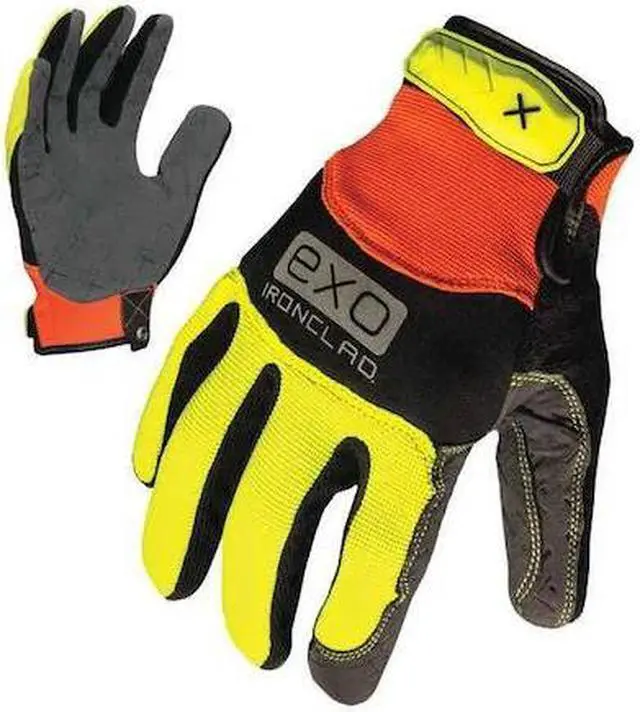 Alt view image 2 of 2 - Mechanics Glove,XL,High-Visibility,PR IRONCLAD EXO-HVP-05-XL