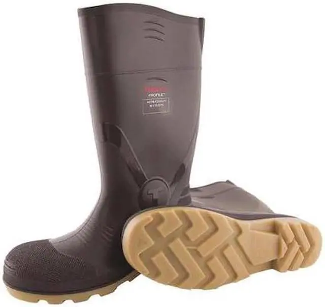 Main image of TINGLEY 51254 Men's Profile Rubber Boot, Composite Toe, 15" Height, Brown, 9