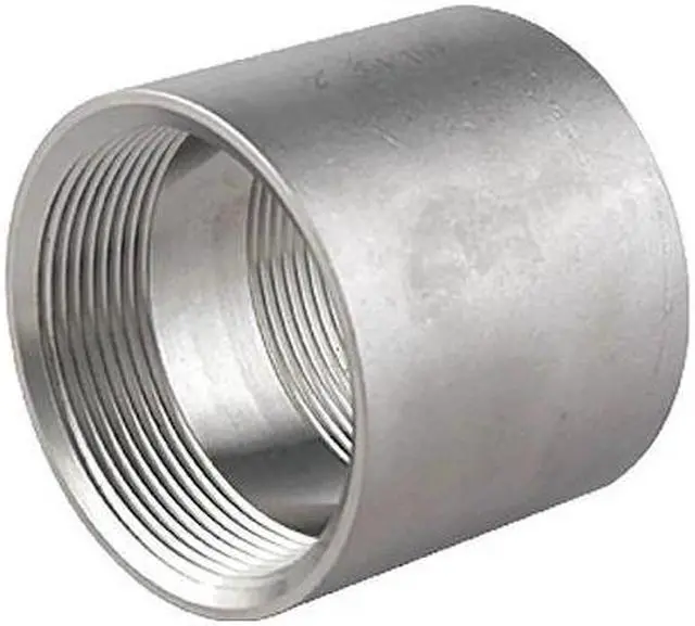 Main image of ZORO SELECT 60FC111N020 2" FNPT 316 SS Threaded Coupling