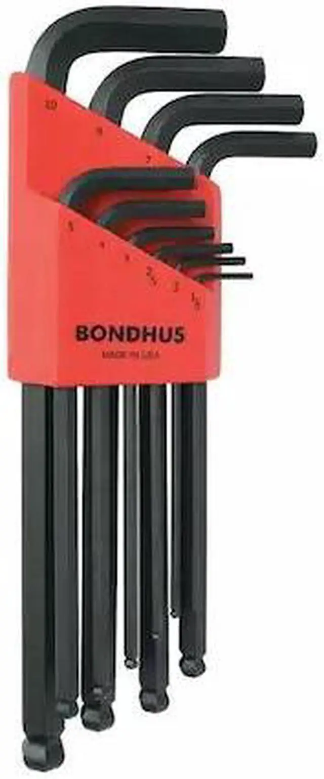 Alt view image 3 of 3 - Long L-Shaped Metric ProGuard™ Ball End Hex Key Set, Number of Pieces: 10
